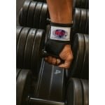 Fitness Handschoenen - Power Training Gloves - Crossfit Handschoenen - Bodybuilding - Krachttraining Gloves - Grip Handschoenen met Polsbandage - 2 Stuks - Zwart - maat L