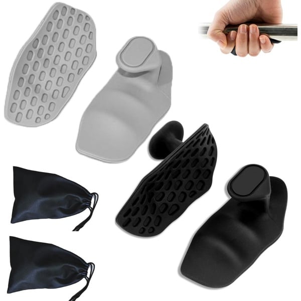 Fitness Krachttraining Grips - 4 Stuks - Ergonomische Fitness Grip - Gymhandschoe - Tegen Eeltvorming - Lift Straps - Krachttraining - Vingerloze Gewichthef Grips - Anti-Slip Palm Protectors - Voor Krachttraining En Gripverbetering