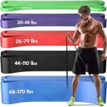 Fitnessbanden Set - Weerstandsbanden Voor Krachttraining - Elastische Fitnessband En Expander - Ideaal Voor Pull-Ups - Krachtopbouw - Revalidatie En Sporttraining