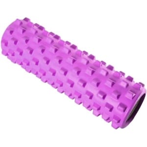 Foam Roller Trigger Point Therapy en zelfmassage - 33 x 13 cm - roze voor crossfit stretching yoga pilates fysiotherapie