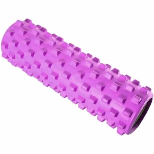 Foam Roller Trigger Point Therapy en zelfmassage - 33 x 13 cm - roze voor crossfit stretching yoga pilates fysiotherapie