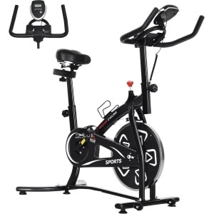 HOMCOM Spinning Hometrainer Staal 100x59x116cm Zwart
