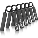 Handtrainer Onderarmtrainer - 4 Of 6 Stuks Gripkrachttrainer 22.5KG Tot 135KG - Vingertrainer En Handtrainingsapparaat Voor Fitness - Klimmen - Krachttraining - Stressvermindering
