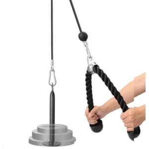Happyment Home Fitness Kabelsysteem ,Pull Fitness ,Biceps, Triceps, Borst & Rug Training ,Krachttraining ,6-Delig
