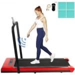 Happyment Loopband - 100KG - Hardloopband - Rood - 141x 55x 98cm - 500W - 1/6kmh