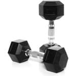 Hexagon Dumbbells 7kg - Dumbbell Set voor Fitness en Crossfit met Rubber Coating