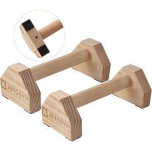Houten Push-up Standaard Set - Antislip Basis voor Thuis Workout - 30 cm Parallettes voor Krachttraining en Calisthenics