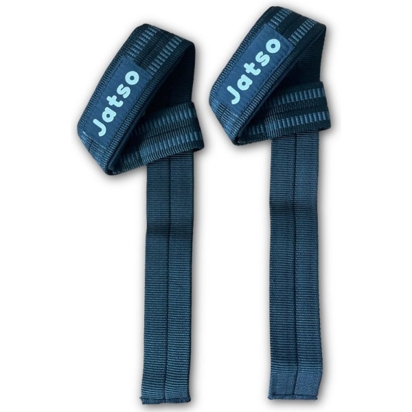 Jatso® - lifting straps - Powerlifting straps - Wrist wraps - 2 stuks - Bodybuilding - Krachttraining - met opbergzak