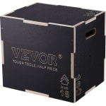 Jump Box - Plyo Box - Step Up Box - Krachttraining - Crossfit - Home Gym - Max. 204kg - 50x40x45cm - Hout - Zwart