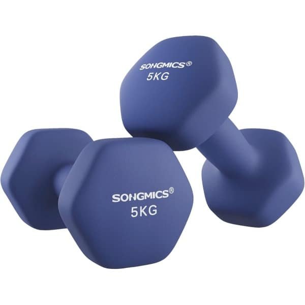 Korte Halters Set van 2 met Neopreen Coating voor Krachttraining en Fitness Thuis