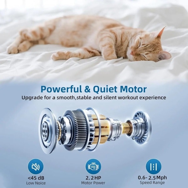 LiveTastic - Loopband - Compact - Inklapbaar - Hometrainer - Loopbanden voor thuis - Makkelijk op te bergen - LED - Display - Superun 2-in-1 Loopband - Met app - Bluetooth - 80 cm, 2,2 pk