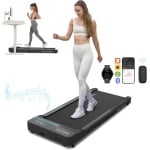 Loopband - Elektrische Loopband - Wandelpad - Wandel-Joggingmachine - met Helling - Ruimtebesparend - 2.25 pk - LED-display - Instelbare Snelheid - 12 km/u - voor Thuis - Onder het Bureau - 123 x 52 x 13 cm - Zwart
