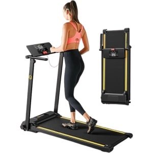 Loopband - Inklapbaar - Wandelband - Hiit training - Hometrainer - Fitness- Renband - Met helling percentages - 12 programma's - t/m 10km/u - met LCD scherm voor eenvoudige bediening