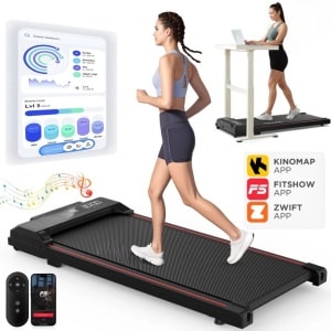 Loopband - Wandelband - Walking Pad - Treadmill - Hometrainer - Compact Loopvlak 37,5x90 cm - Bluetooth Met Afstandsbediening