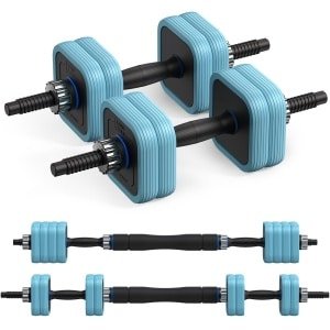 MERACH Dumbbells - 3 in 1 Hantelset - Verstelbare Gewichten - 10KG - Robuuste Grip - Voor Thuisfitness - Krachttraining - Robuust & Compact - Voor Mannen & Vrouwen