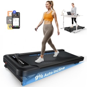 MERACH Loopband - 9 niveaus - 9% helling - 2.5HP - 1~6 km/h - Verbonden met APP - Magnetische afstandsbediening - LCD-scherm - Stil