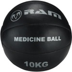 Medicine bal - Crossfit ball - Medicijnbal - Zwart Leer - 10 kg