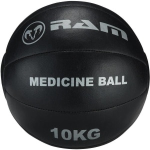 Medicine bal - Crossfit ball - Medicijnbal - Zwart Leer - 10 kg