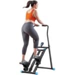 Merach Stepper - 3 Verstelbare weerstand - Inklapbaar Met weerstandsbanden - Home gym fitnessapparaat - Thuis sporten - Fitness Swing - Mini cardio home trainer