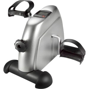 Mini Hometrainer Voor Armen En Benen - Draagbare Fiets Met Digitale Weergave - Zilver - Unisex Voor Volwassenen - Compacte Stoelfiets Voor Thuisgebruik