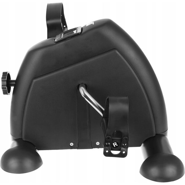 Minibike Fietstrainer Met Computer - Hometrainer Senioren Fiets Trainer - Bewegingstrainer Voor Benen & Armen - Stoelfiets - Indoor Fitness Bike - Zwart