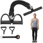 Multifunctionele pedaaltrekker - Verstelbare weerstandsband voor buikspieroefeningen, sit-ups, thuisfitness en full body training, Pedaalweerstandsband, trainingsapparatuur voor fysiotherapie, krachttraining (4 slangen 100 pond) - Cyslmuk®