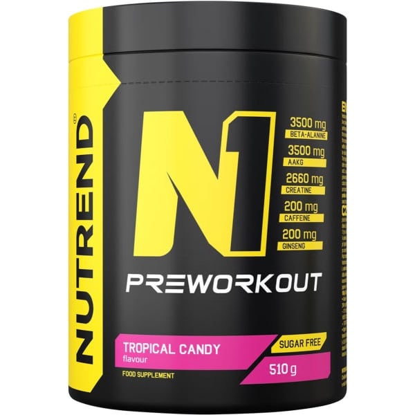 Nutrend - N1 Pre-Workout (Tropical Candy - 510 gram)