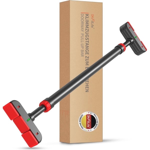 Optrekstang voor Deur zonder Schroeven - Krachttraining Veilig en Efficiënt 72-92 cm