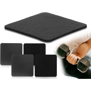 Pack of 4 Grip Pads - Neoprene Grip Pads - Gewichtheffen Grip Pads - Training Alternatief voor Trainingshandschoenen - Maximale Grip voor Krachttraining - Zwart