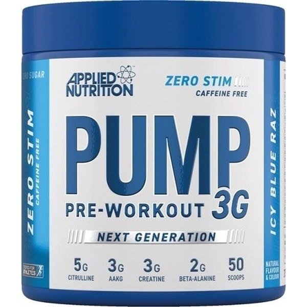 Pre-Workout - Applied Pump-3G 375g Applied Nutrition - Icy Blue Raz