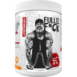 Pre-Workout - Full As F*ck 375g - 5% Nutrition Rich Piana - Blauw Bessen Lemonade