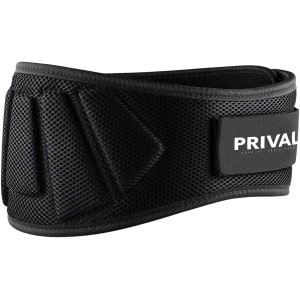 Prival Weightlifting Belt - Large - Verstelbare Fitness Riem met Rug- & Core Ondersteuning - Comfortabele Krachttraining Belt voor Squats & Deadlifts