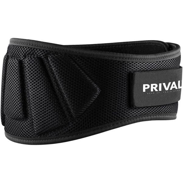 Prival Weightlifting Belt - Large - Verstelbare Fitness Riem met Rug- & Core Ondersteuning - Comfortabele Krachttraining Belt voor Squats & Deadlifts