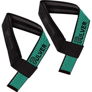 Pulver pro grip - Lifting Straps blauw 2x - Krachttraining Accessoires - Powerlifting - Bodybuilding - grip - fitness