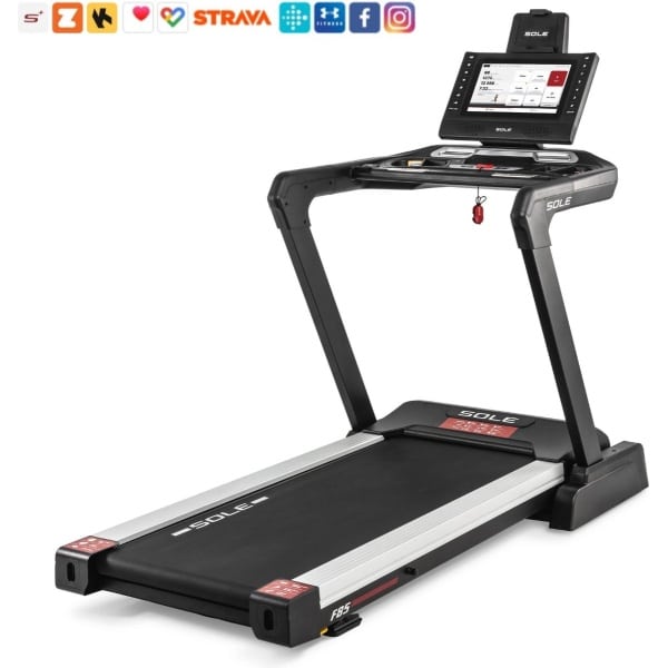 Sole Fitness F85 (2023) - Loopband met touchscreen - Inklapbaar - Incline & Decline - Veel connectiemogelijkheden zoals Zwift, Strava of Kinomap - Uitstekende Sole-garantie