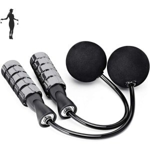 Springtouw - Trainingstouwloos Springtouw voor Fitness - Verstelbaar - Springtouw volwassenen - Professioneel Sport Springtouw - Springtouwen - Gewogen Draadloos Springtouw - Speedrope - Jump rope - Fitness - Sport - Krachttraining - Grijs