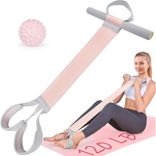 Stoffen weerstandsbanden met handvatten, 120 lbs full body workout banden, antislip elastische banden voor krachttraining, stretchband trainingsapparatuur voor benen, armen, borst, kern, polsen, enkels