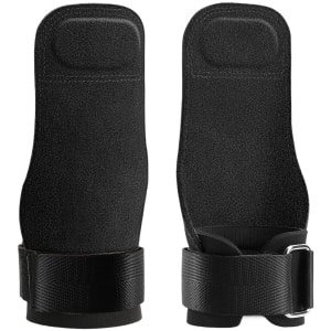 TTLUOKER® Power Grips - Professionele Deadlift Straps 2.0 - 3.5mm rundhuid | 2x Zwarte Tillift Banden voor CrossFit & Powerlifting | Anti-Slip Ontwerp & Polsbescherming