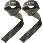 U Fit One Anti Slip Lifting Straps - Deadlift Straps - Gewichtshef - Powerlifting - Crossfit - Donker Groen