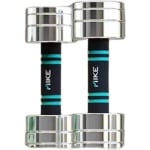 Verstelbare Halterset - Gewichten - Halters - Voor Krachttraining & Thuisfitness - Compacte Stalen Dumbbells van 5 kg - Set van 2