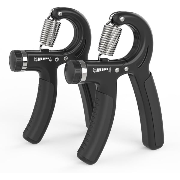 Verstelbare Hand Gripversterker voor Krachttraining - 5-60kg, Anti-Slip Hand Trainer met Counter