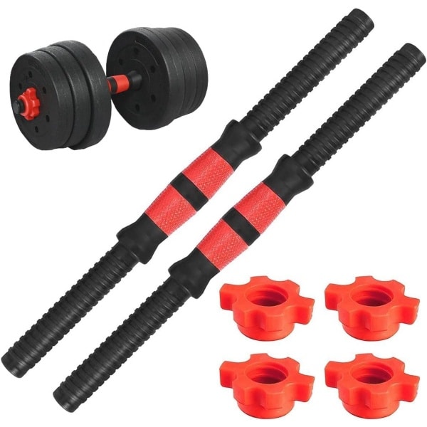 Verstelbare halters 35 cm - 2 stuks set met massief staal voor thuis krachttraining