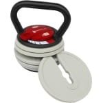 Verstelbare stalen kettlebell - variabele belasting - 9 KG - voor krachttraining verstelbare kettlebell