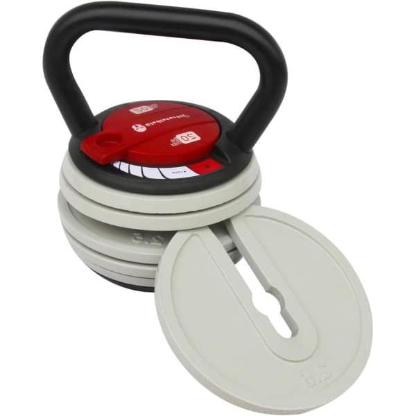 Verstelbare stalen kettlebell - variabele belasting - 9 KG - voor krachttraining verstelbare kettlebell