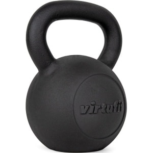 VirtuFit Kettlebell Pro - Kettle Bell - Gietijzer - 16 kg - Zwart - Sport Gewicht - Ergonomische & Brede Handgreep - Geschikt voor CrossFit & Fitness - Conditietraining