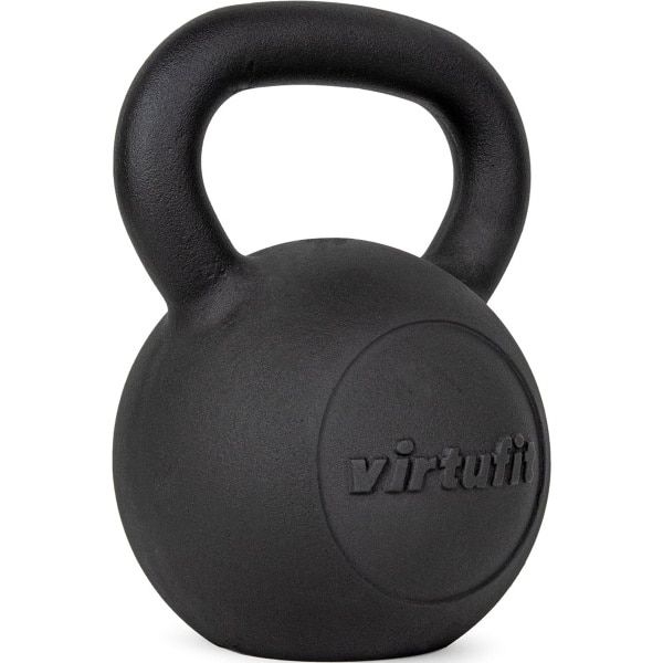 VirtuFit Kettlebell Pro - Kettle Bell - Gietijzer - 16 kg - Zwart - Sport Gewicht - Ergonomische & Brede Handgreep - Geschikt voor CrossFit & Fitness - Conditietraining