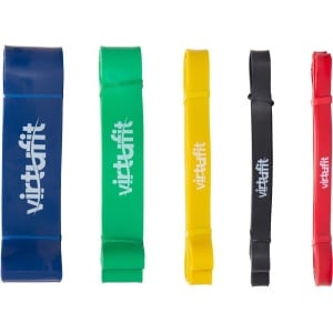 VirtuFit Pro Power Bands Set - Weerstandsbanden - 5 Stuks - 5 Weerstanden - Resistance Bands - Fitness Elastieken - Full Body Workout - CrossFit - Thuis Sporten - Yoga, CrossFit & Fitness