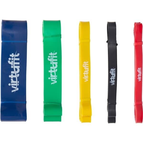 VirtuFit Pro Power Bands Set - Weerstandsbanden - 5 Stuks - 5 Weerstanden - Resistance Bands - Fitness Elastieken - Full Body Workout - CrossFit - Thuis Sporten - Yoga, CrossFit & Fitness