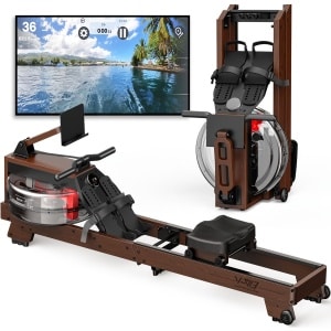 Waterroeimachine - Roeitrainer - Rower - Fitnessapparaat - Homegym - Houten Frame - Waterweerstand - Draaggewicht 175 kg