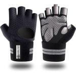 Wow Fit Sport en Fitness handschoenen XLarge Zwart|fitness handschoenen |Sport handschoenen |Grip Gloves |Fitnesshandschoenen| Crossfit | Krachttraining |Dames en Heren |Unisex handschoenen